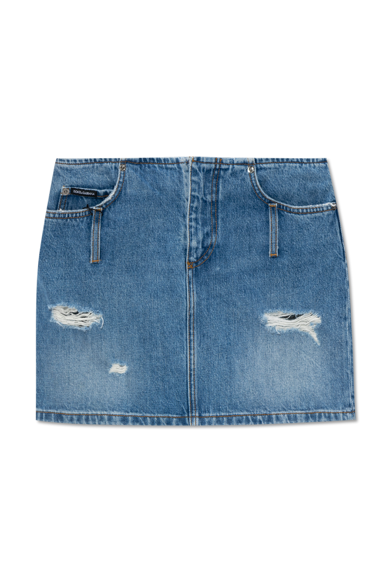 Dolce & Gabbana Denim skirt with vintage effect | Women's Dolce & Gabbana Denim skirt with vintage effect | Women's